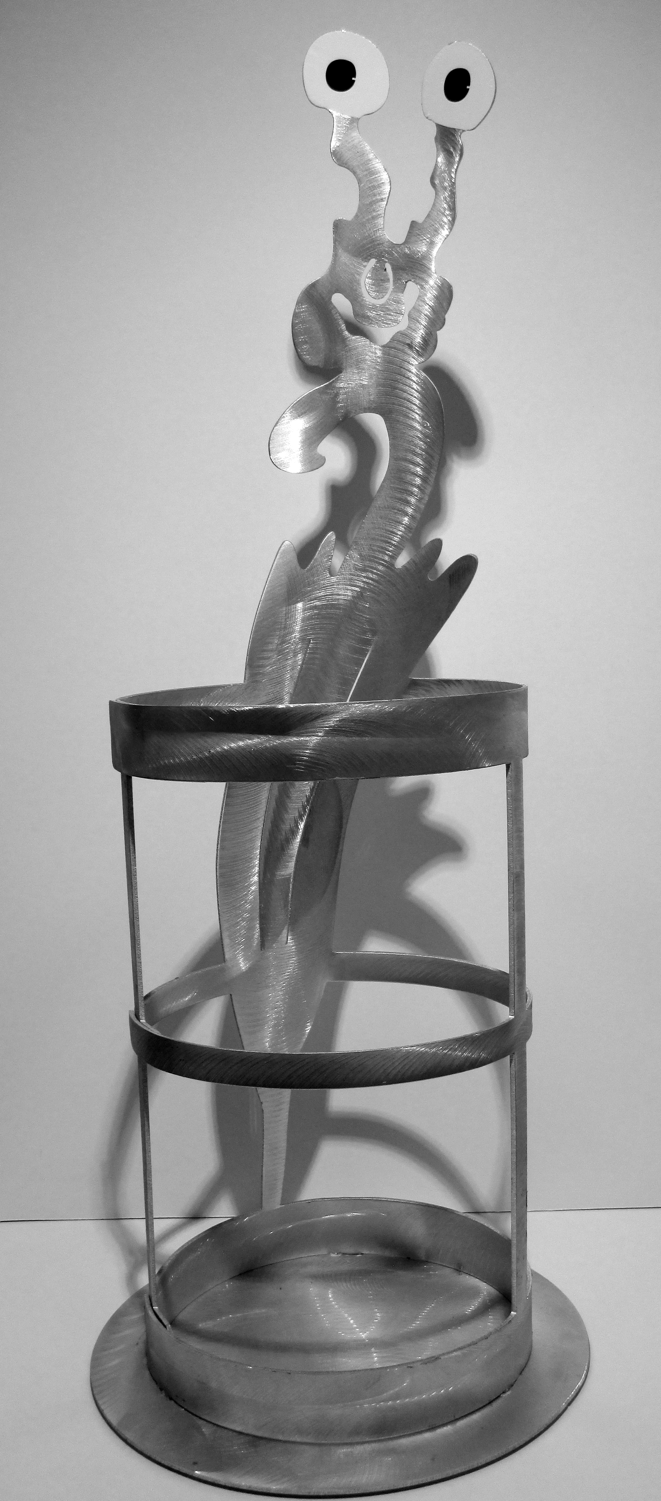 Schirmstaender 3, Metall, Hoehe 81 cm, Durchmesser 30 cm;475 - Galerie Wroblowski